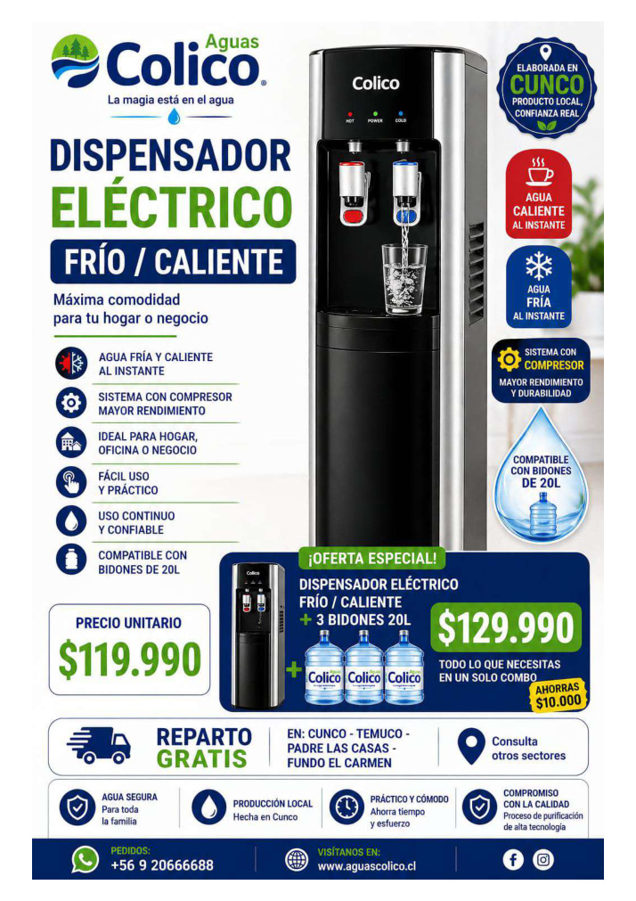 Dispensador frío / caliente